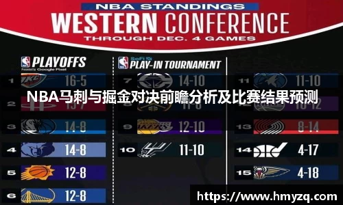NBA马刺与掘金对决前瞻分析及比赛结果预测