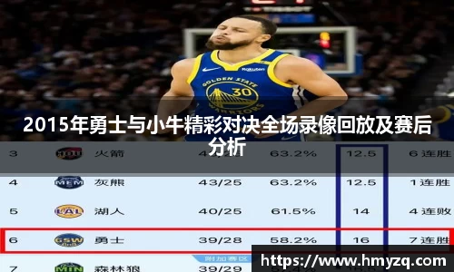 2015年勇士与小牛精彩对决全场录像回放及赛后分析